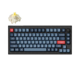 Teclado mecânico personalizado sem fio Keychron V1 Max QMK/VIA