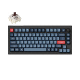 Teclado mecânico personalizado sem fio Keychron V1 Max QMK/VIA