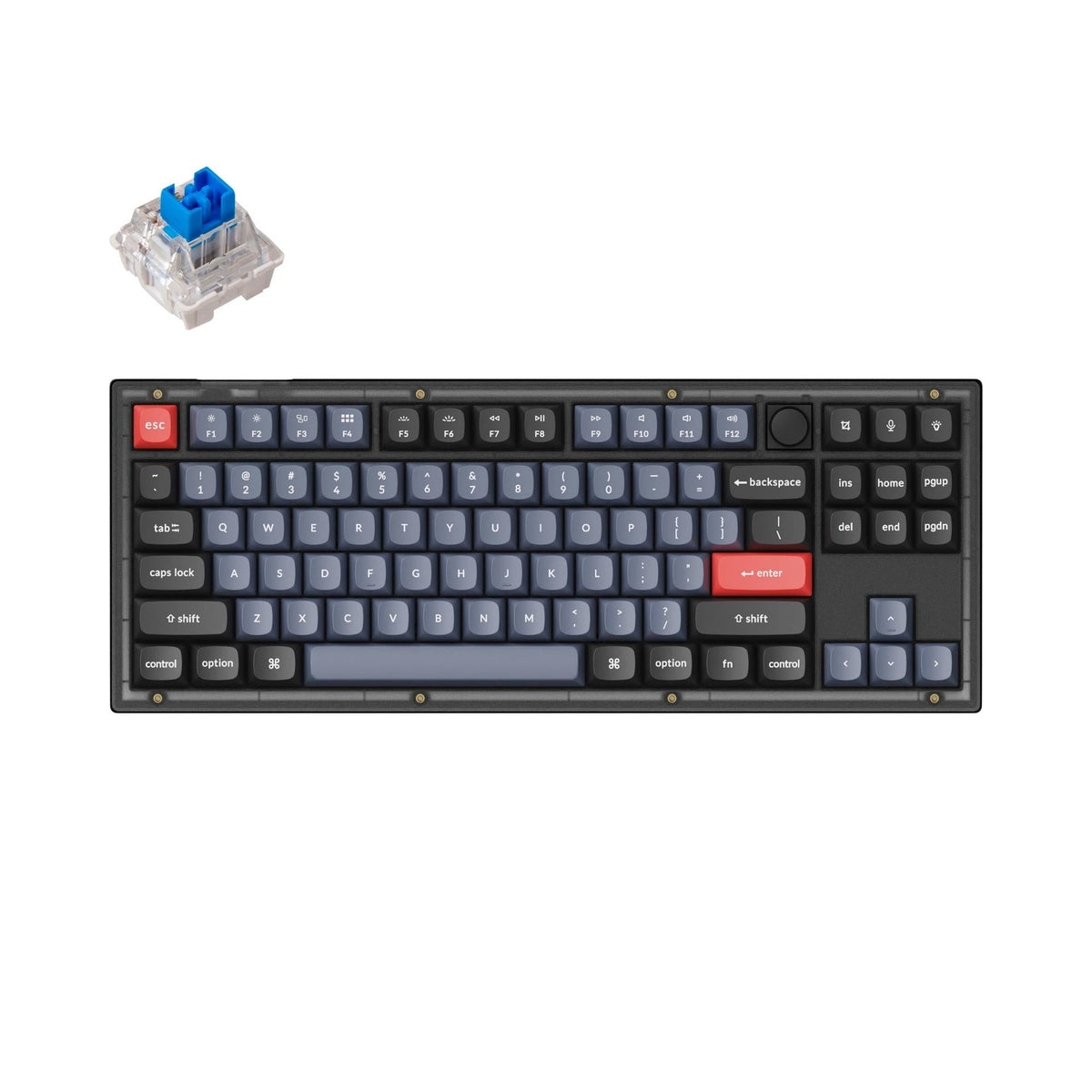 Teclado mecânico personalizado Keychron V3 QMK (layout ANSI dos EUA)