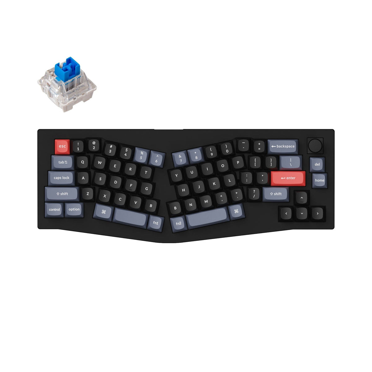 Keychron V8 (Alice Layout) Teclado mecânico personalizado QMK (Layout ANSI dos EUA)