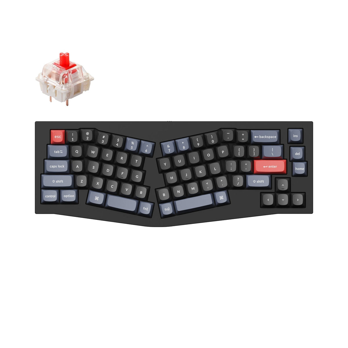 Keychron Q8 (Alice Layout) Teclado mecânico personalizado QMK