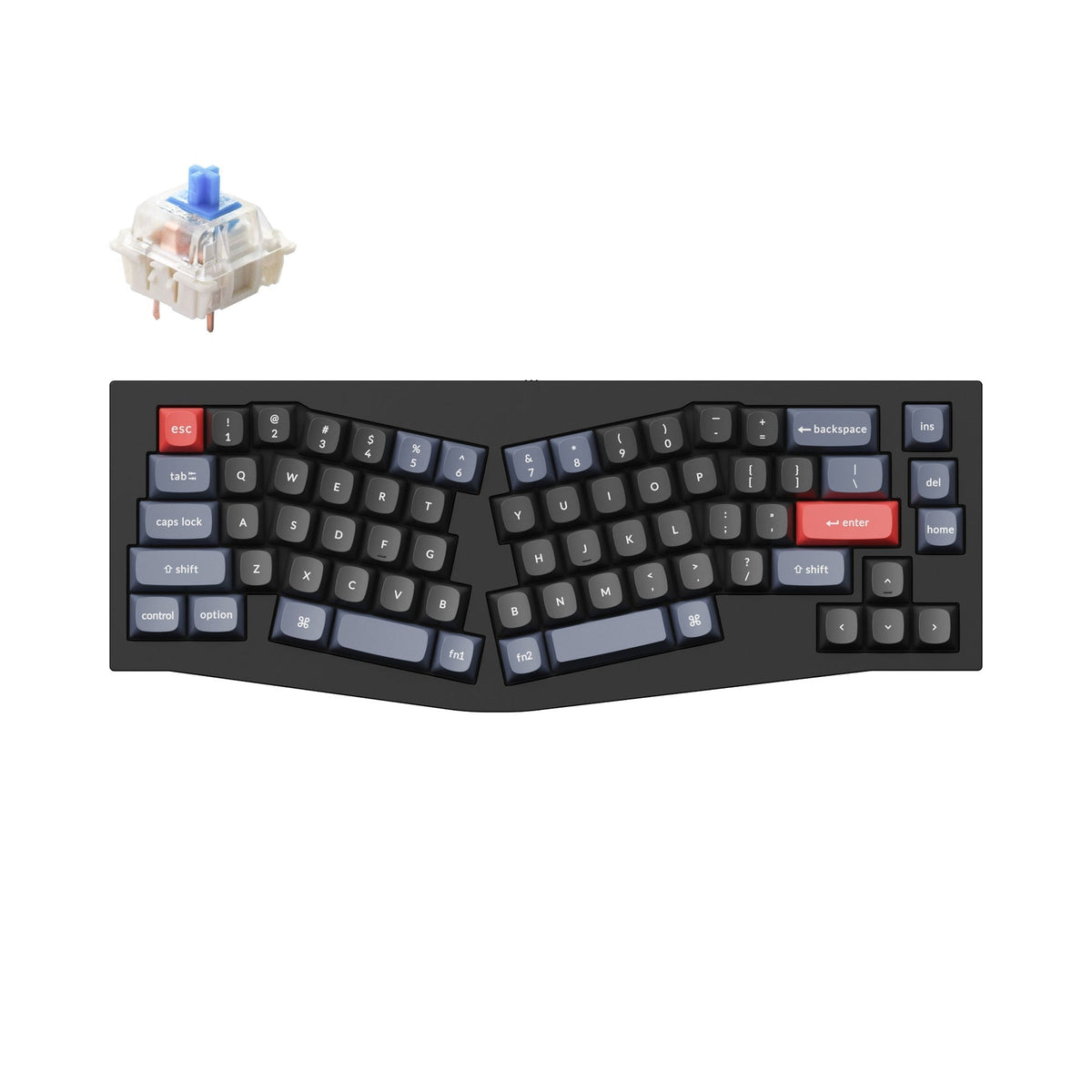Keychron Q8 (Alice Layout) Teclado mecânico personalizado QMK
