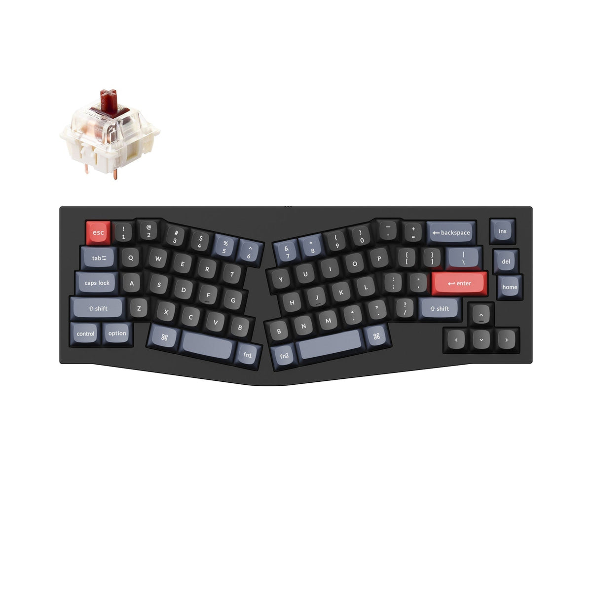 Keychron Q8 (Alice Layout) Teclado mecânico personalizado QMK
