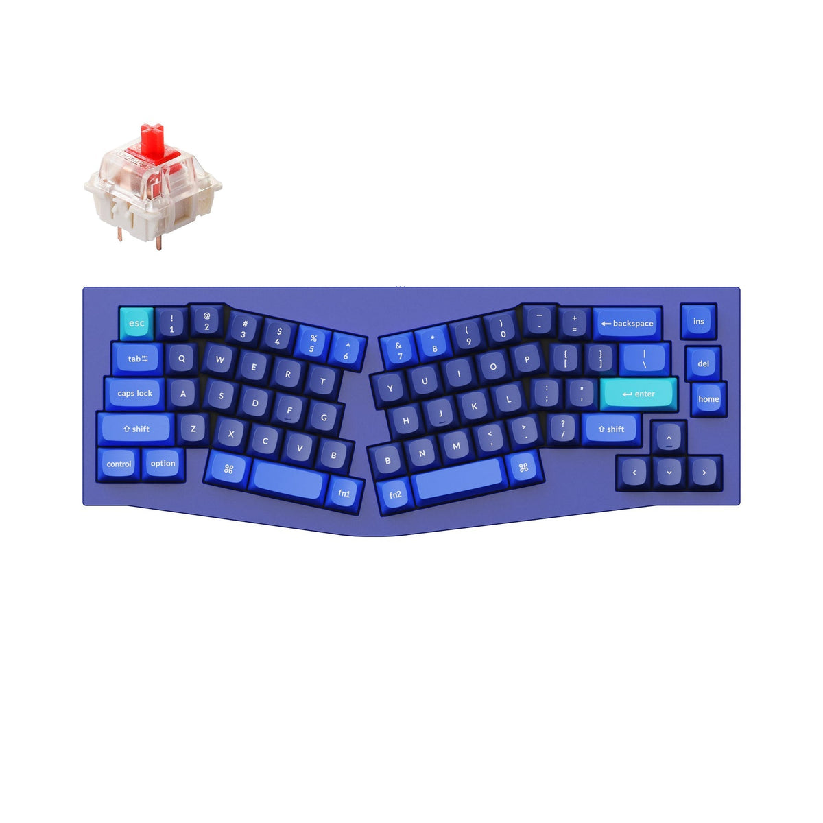Keychron Q8 (Alice Layout) Teclado mecânico personalizado QMK