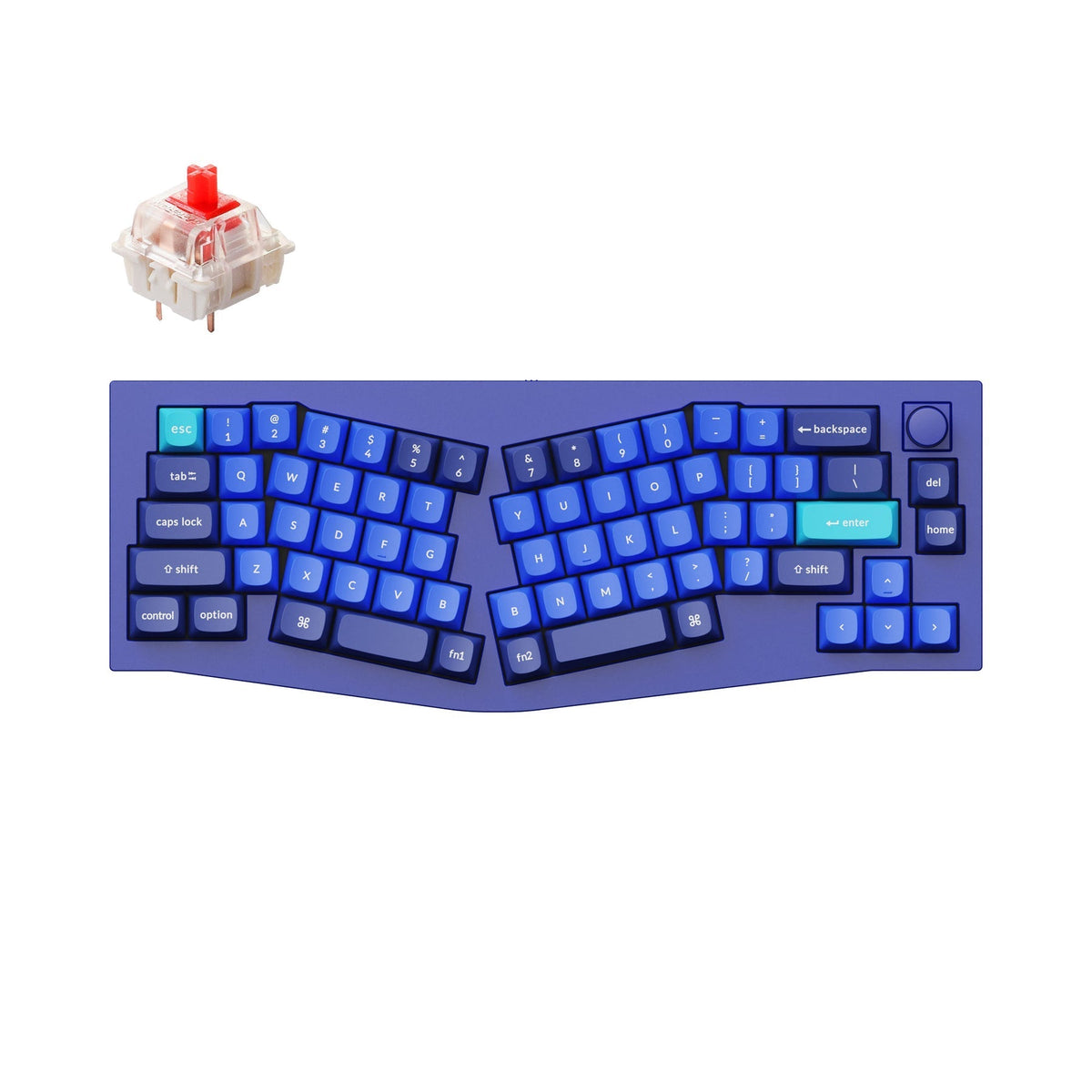 Keychron Q8 (Alice Layout) Teclado mecânico personalizado QMK