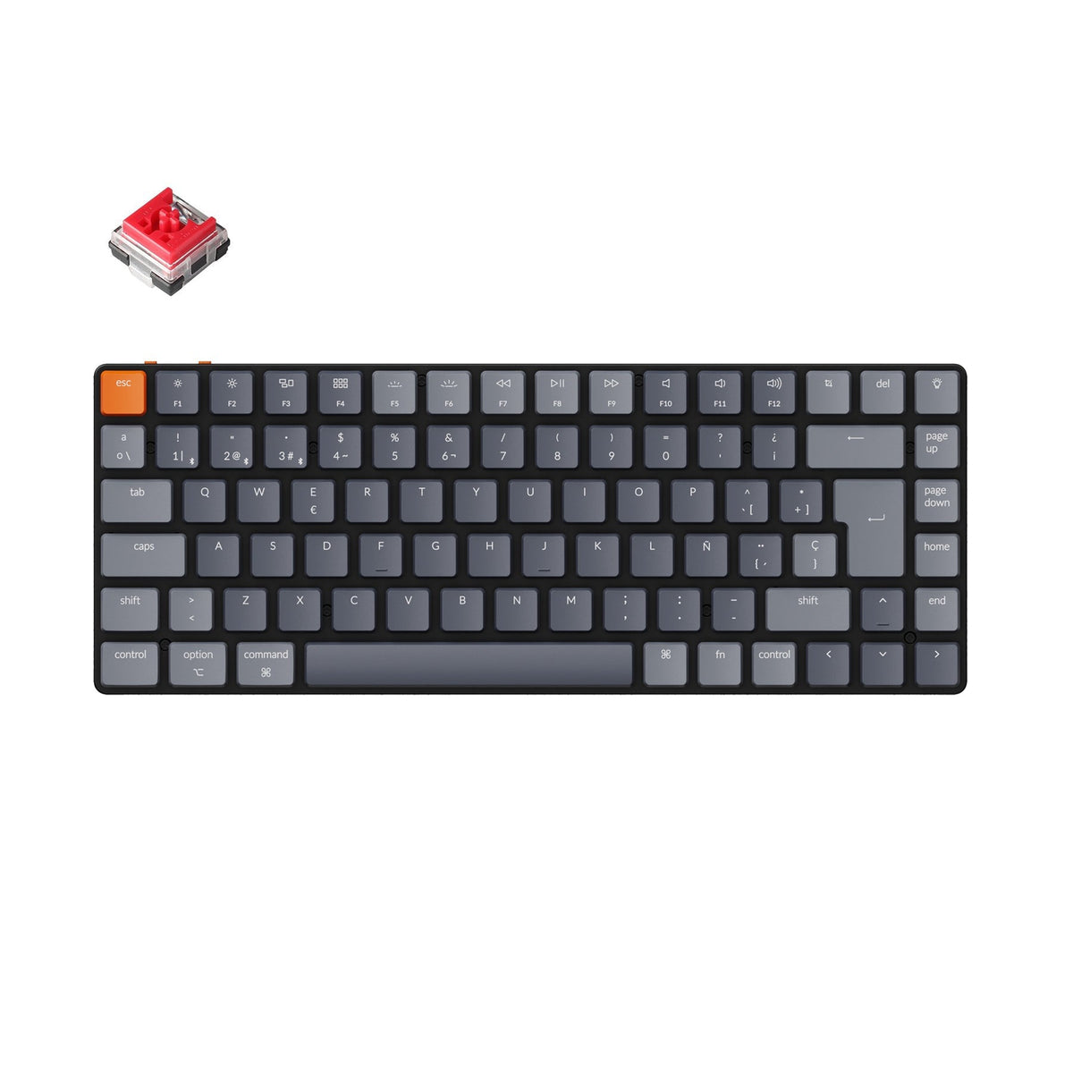 Teclado mecânico sem fio ultrafino Keychron K3 (layout ES ISO) - Versão 2
