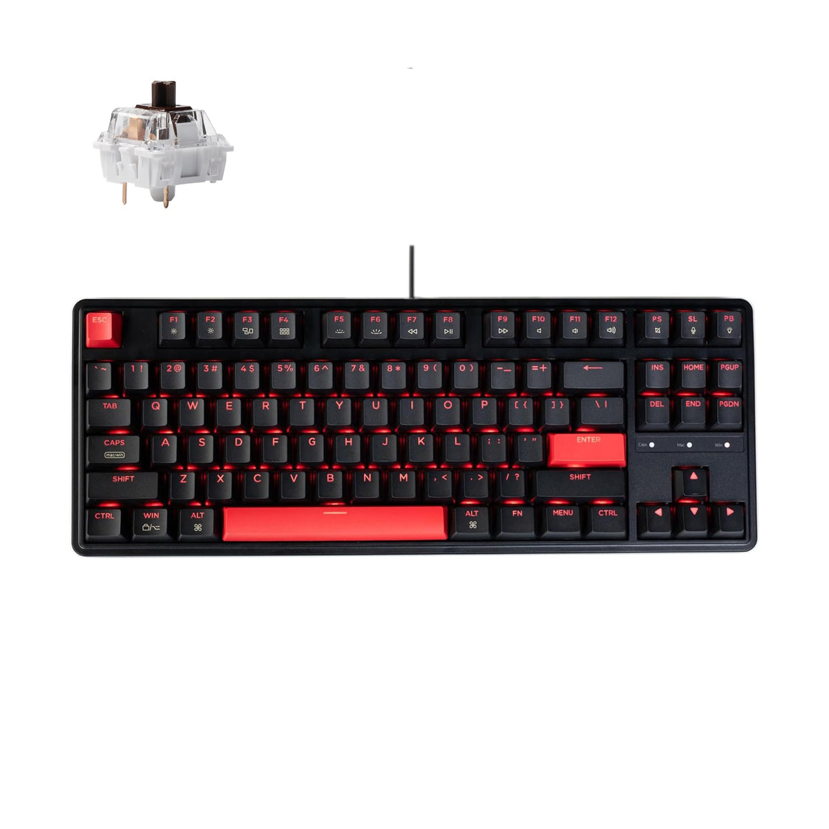 Teclado mecánico con cable Keychron C3 Pro QMK/VIA